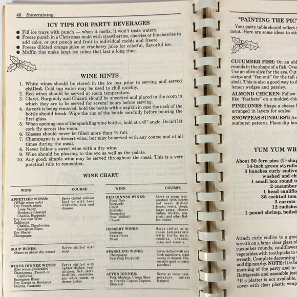 Christmas Favorites Spiral-Bound The Holiday Handbook 1990 Edition Recipes Tips - Picture 7 of 16